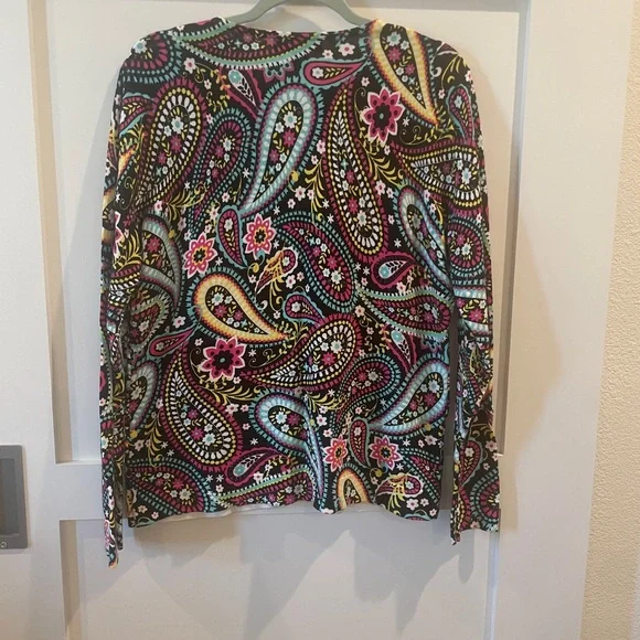 August Silk Vibrant floral paisley Cardigan XL - Picture 4 of 4